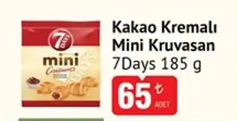 7Days Kakao Kremalı Mini Kruvasan 185G
