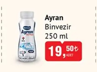 Binvezir Ayran 250 Ml