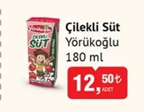 Çilekli Süt Yorukoglu 180 Ml
