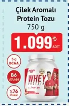 Protein Boks Çilek Aromalı Protein Tozu 750G