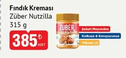 Fındık Kreması Züber Nutzilla 315G