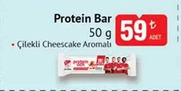 Protein Bar 50G Çilekli Cheesecake Aromalı