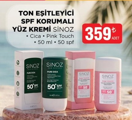 Ton Eşitleyici Spf Korumalı Yüz Kremi Sinoz