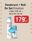 Deodorant + Roll-On Set Emotion Deo 150Ml + Roll-On 50Ml