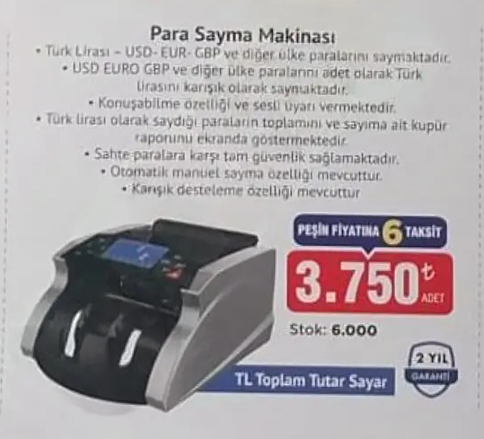 Para Sayma Makinesi
