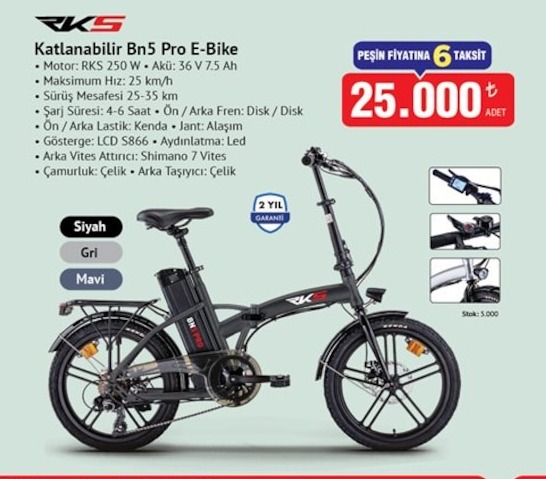 Rks Katlanabilir Bn5 Pro E-Bike