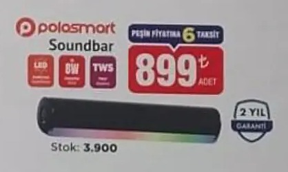 Polosmart Soundbar 8W 1 Adet