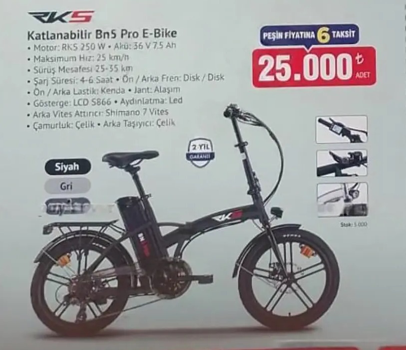 Rks Katlanabilir Bn5 Pro E-Bike