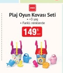 Mgs Plaj Oyun Kovası Seti 3 Yaş