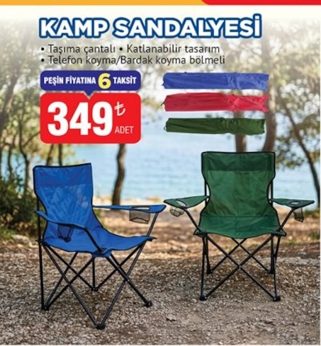 Kamp Sandalyesi Taşıma Çantalı