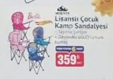 Mounty Barbie Lisanslı Çocuk Kamp Sandalyesi