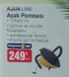 Aqua Line Ayak Pompası