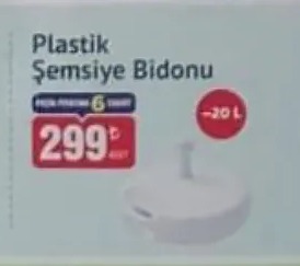 Plastik Şemsiye Bidonu 20 L