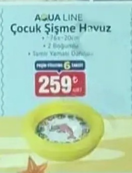 Aqua Line Çocuk Şişme Havuz 1 Adet