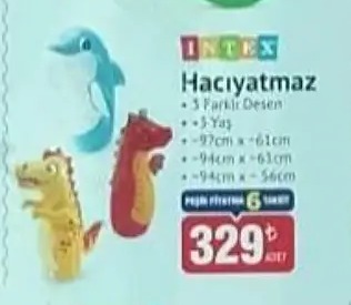 Intex Hacıyatmaz 3 Farklı Desen