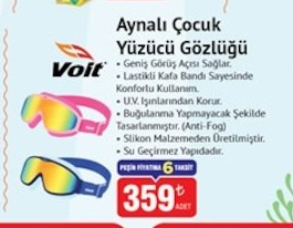 Voıt Aynalı Çocuk Yüzücü Gözlüğü