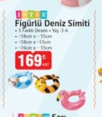 Intex Figürlü Deniz Simiti 1 Adet