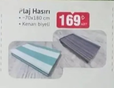 Plaj Hasiri ~70X180 Cm Kenari Biyeli