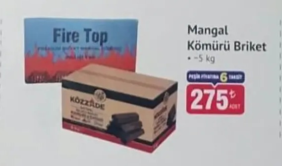 Mangal Kömürü Briket 5Kg