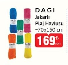 Dagi Jakarli Plaj Havlusu 70X150 Cm