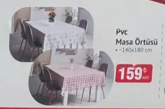 Pvc Masa Örtüsü 140X180 Cm