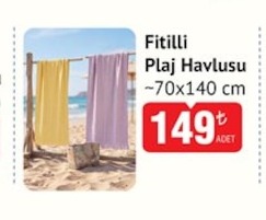 Fitilli Plaj Havlusu 70X140 Cm