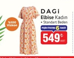 Dagi Elbise Kadın Standart Beden