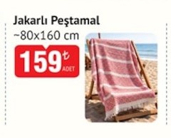 Jakarlı Peştemal 80X160 Cm