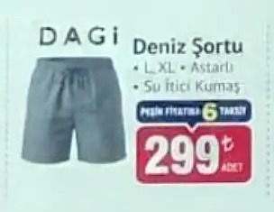 Dagi Deniz Şortu L-Xl