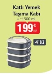 Katli Yemek Tasima Kabı 1500 Ml