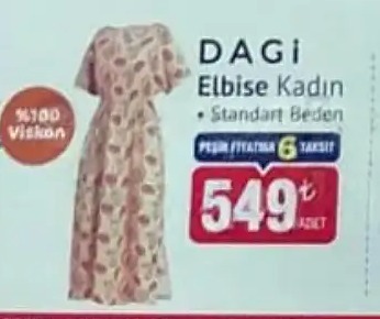 Dagi Elbise Kadın Standart Beden