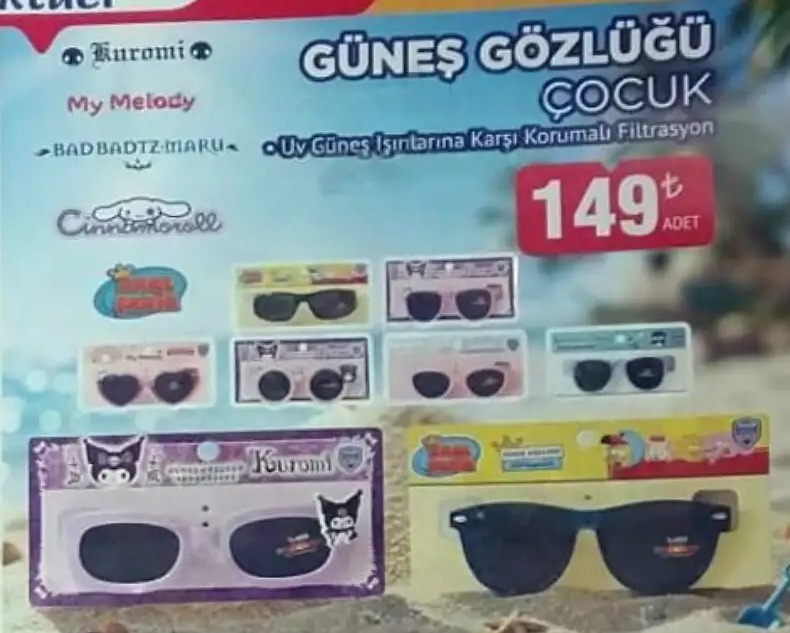 Güneş Gözlüğü Çocuk Uv Filtreli