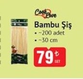 Cook Love Bambu Şiş 200 Adet