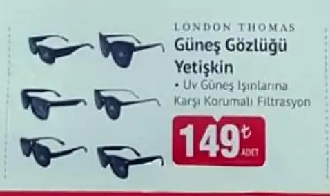 London Thomas Güneş Gözlüğü Yetişkin