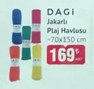 Dagi Jakarli Plaj Havlusu 70X150 Cm