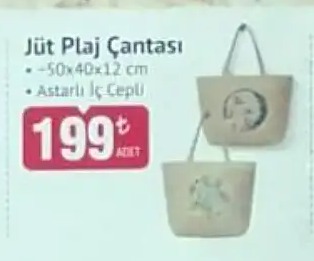 Jüt Plaj Çantası