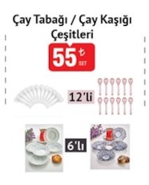 Çay Tabağı / Çay Kaşığı Çeşitleri Set