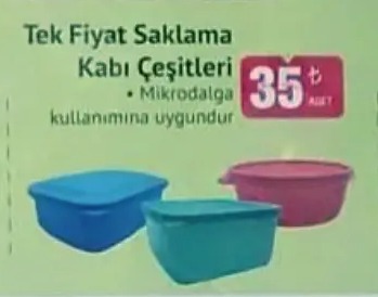 Tek Fiyat Saklama Kabı Çeşitleri - Mikrodalga Kullanımına Uygundur