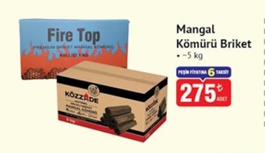 Mangal Kömürü Briket ~5 Kg