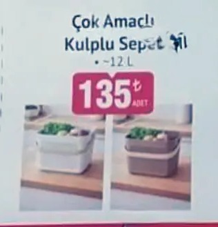 Çok Amaçlı Kulplu Sepet 12 L