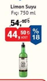 Fıçı Limon Suyu 750Ml