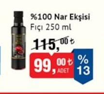 %100 Nar Ekşisi Fıçı 250 Ml
