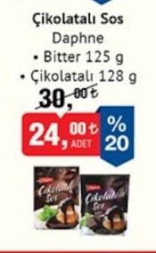Çikolatalı Sos Bitter 125 G - Çikolatalı 128 G