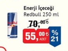 Redbull Enerji İçeceği 250 Ml