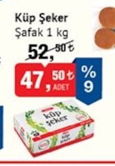 Şafak Küp Şeker 1 Kg