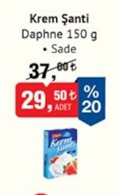 Daphne Krem Şanti Sade 150 G