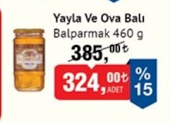Yayla Ve Ova Balı Balparmak 460 G