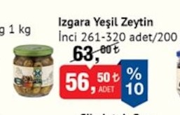 Izgara Yeşil Zeytin İnci 261-320 Adet/200