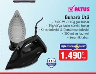 Altus Buharlı Ütü