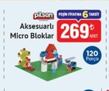 Pilsan Aksesuarlı Micro Bloklar 120 Parça